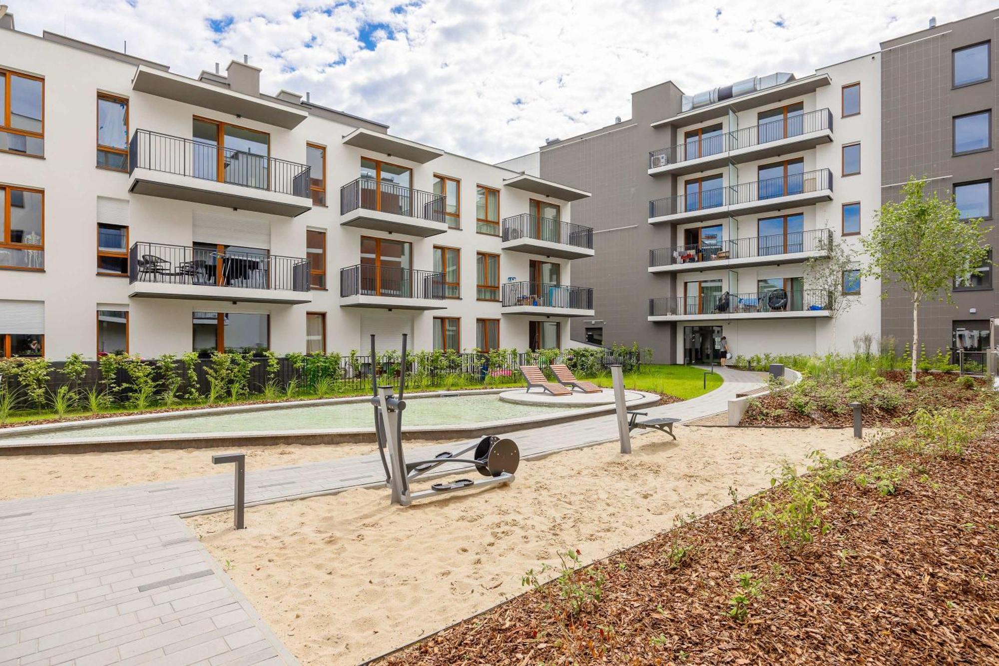 Apartment Sarmacka Wilanow With Parking, Sauna & Gym By Noclegi Renters Warschau Buitenkant foto