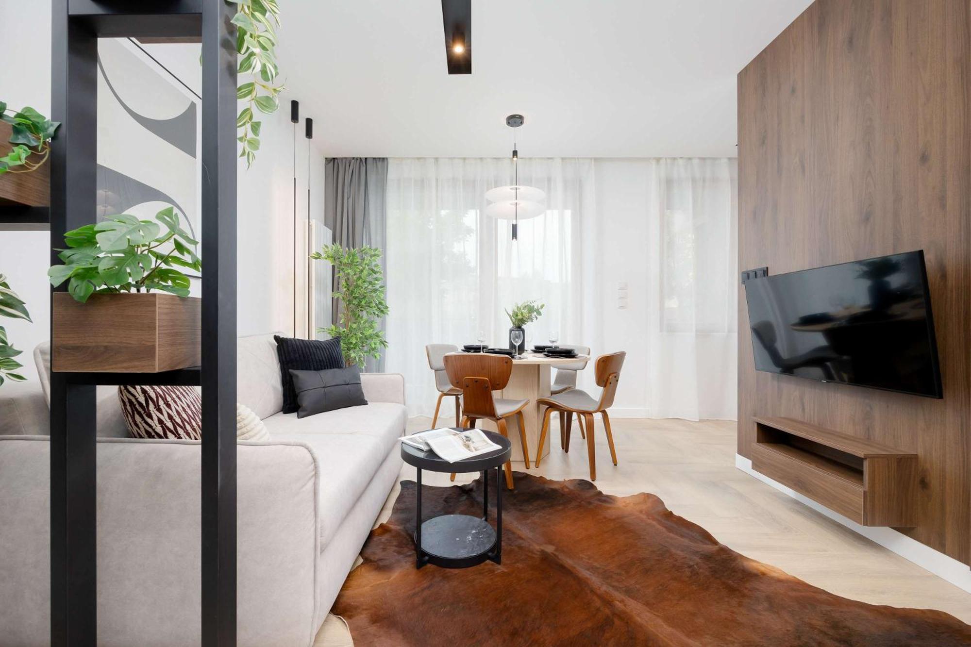 Apartment Sarmacka Wilanow With Parking, Sauna & Gym By Noclegi Renters Warschau Buitenkant foto